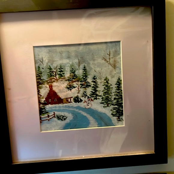 Winter Cabin Painting - Picture 1 of 1